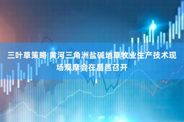 三叶草策略 黄河三角洲盐碱地草牧业生产技术现场观摩会在昌邑召开